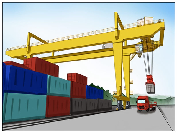 集装箱龙门吊的防摇技术主要有哪几种原理